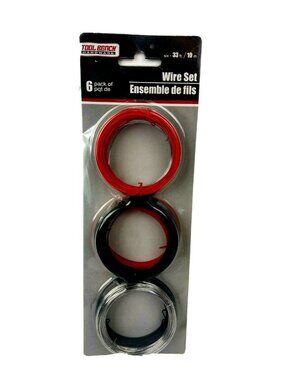 Tool Bench Hardware Wire Set 6 pc 33 ft 10m Crafting Home Repair